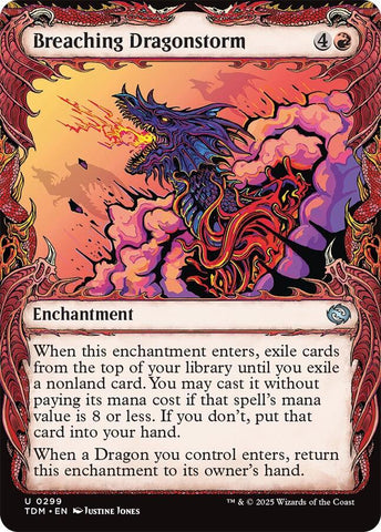 Breaching Dragonstorm (Showcase) [Tarkir: Dragonstorm] Foil