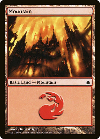 Mountain (302) [Ravnica: City of Guilds] Foil