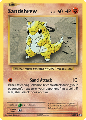 Sandshrew (54/108) [XY: Evolutions] Reverse Holofoil