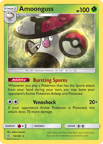 Amoonguss (14/236) [Sun & Moon: Unified Minds] Reverse Holofoil