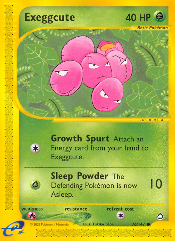 Exeggcute (76/147) [Aquapolis] Reverse Holofoil