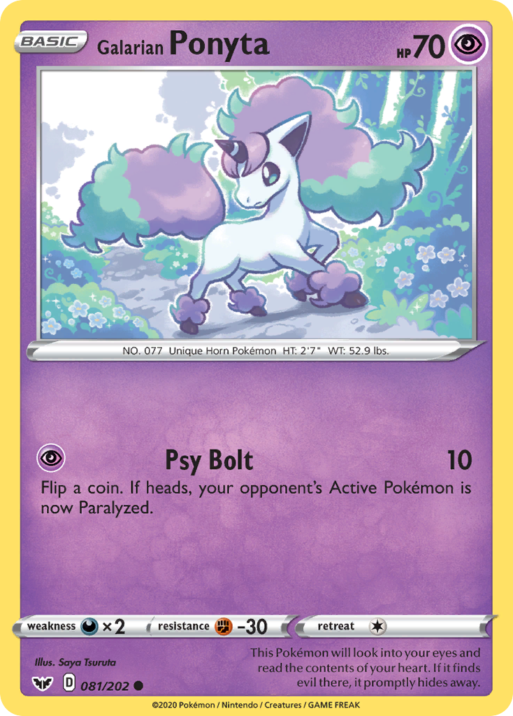 Galarian Ponyta (081/202) [Sword & Shield: Base Set] Reverse Holofoil