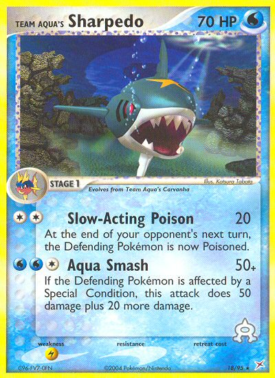 Team Aqua's Sharpedo (18/95) [EX: Team Magma vs Team Aqua] Reverse Holofoil