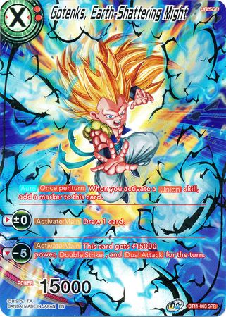 Gotenks, Earth-Shattering Might (SPR) (BT11-003) [Vermilion Bloodline 2nd Edition]