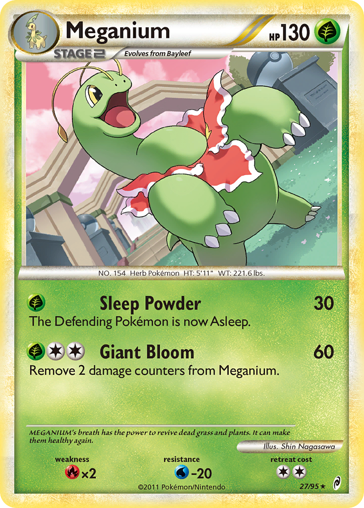 Meganium (27/95) [HeartGold & SoulSilver: Call of Legends] Reverse Holofoil
