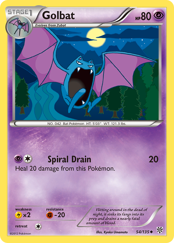 Golbat (54/135) [Black & White: Plasma Storm] Reverse Holofoil
