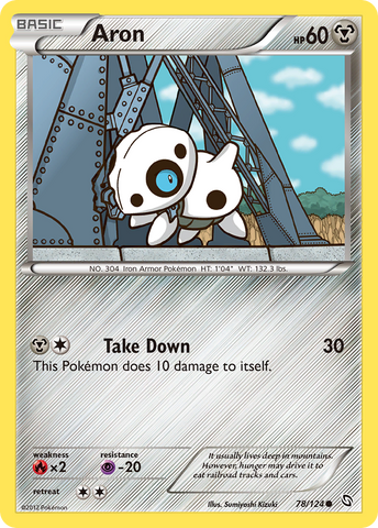 Aron (78/124) [Black & White: Dragons Exalted] Reverse Holofoil