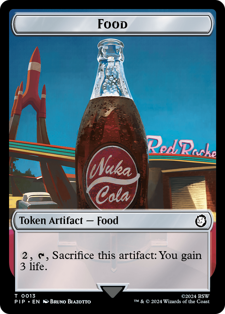 Food (013) // Squirrel Double-Sided Token [Fallout Tokens] Foil