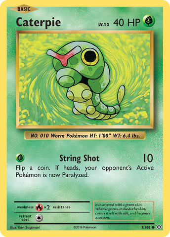 Caterpie (3/108) [XY: Evolutions] Reverse Holofoil