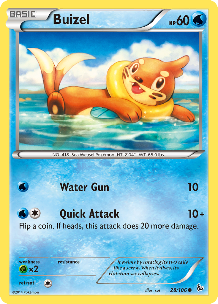 Buizel (28/106) [XY: Flashfire] Reverse Holofoil