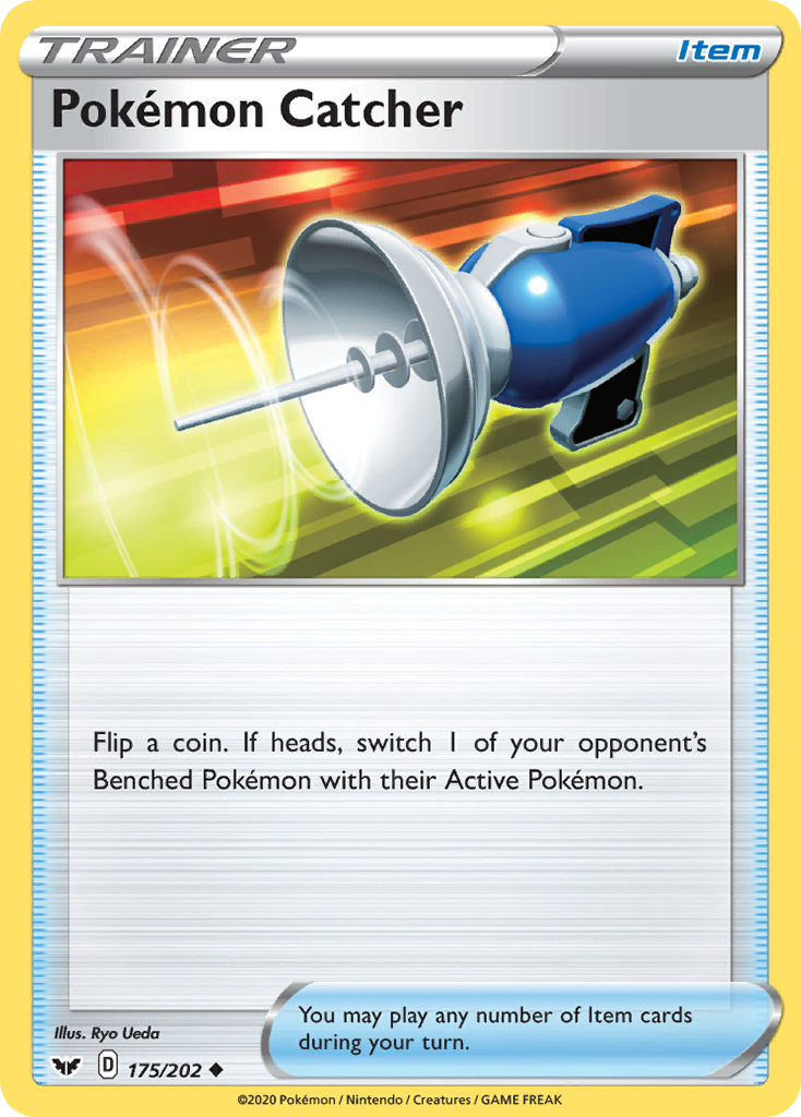 Pokemon Catcher (175/202) [Sword & Shield: Base Set] Reverse Holofoil