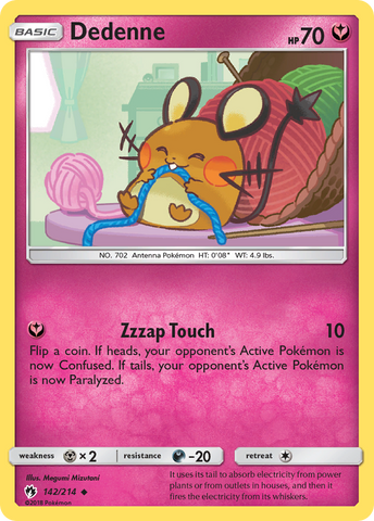 Dedenne (142/214) [Sun & Moon: Lost Thunder] Reverse Holofoil
