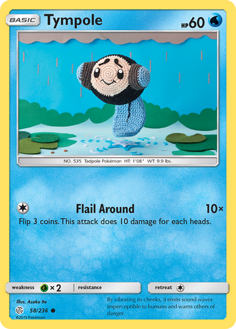Tympole (58/236) [Sun & Moon: Cosmic Eclipse] Reverse Holofoil