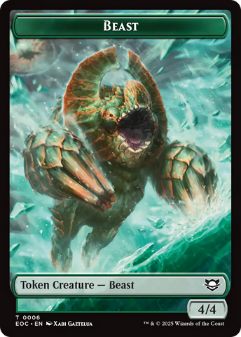 Beast (0006) // Elemental (0008) Double-Sided Token [Edge of Eternities Tokens]