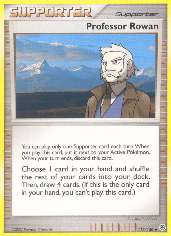 Professor Rowan (112/130) [Diamond & Pearl: Base Set] Reverse Holofoil
