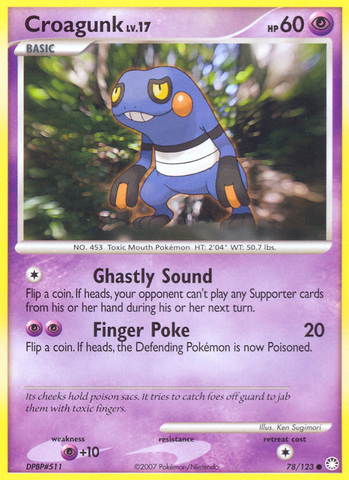 Croagunk (78/123) [Diamond & Pearl: Mysterious Treasures] Reverse Holofoil