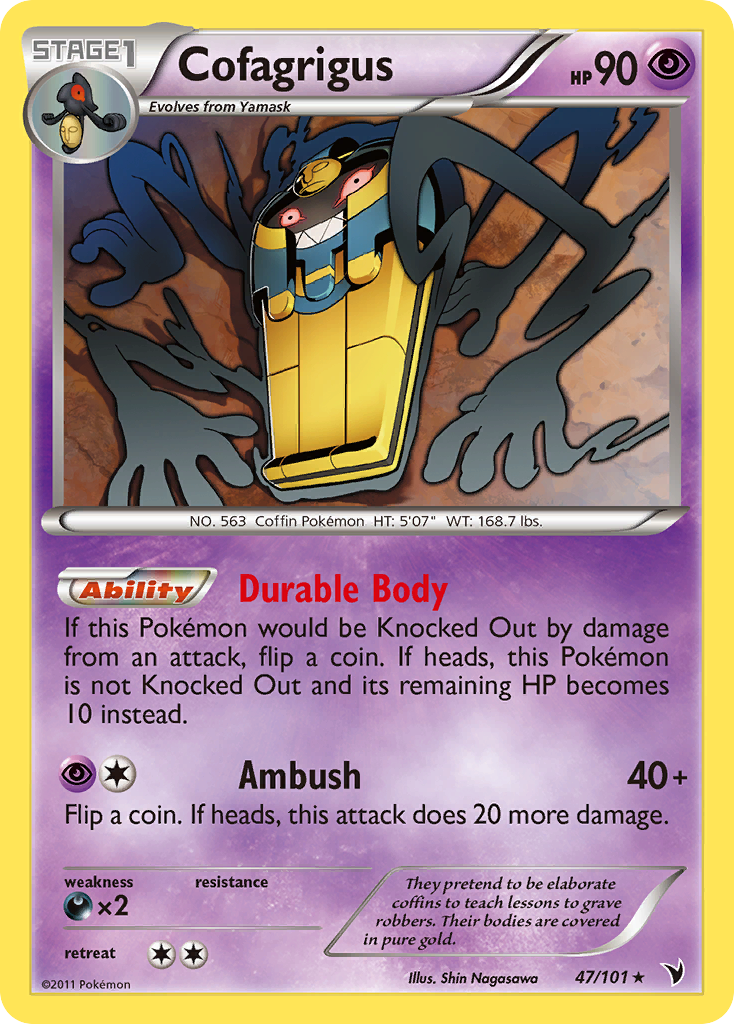 Cofagrigus (47/101) [Black & White: Noble Victories] Reverse Holofoil