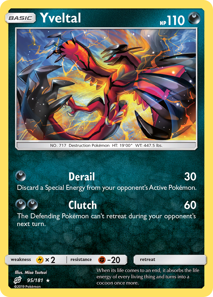 Yveltal (95/181) [Sun & Moon: Team Up] Reverse Holofoil