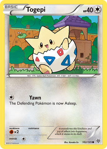 Togepi (102/135) [Black & White: Plasma Storm] Reverse Holofoil