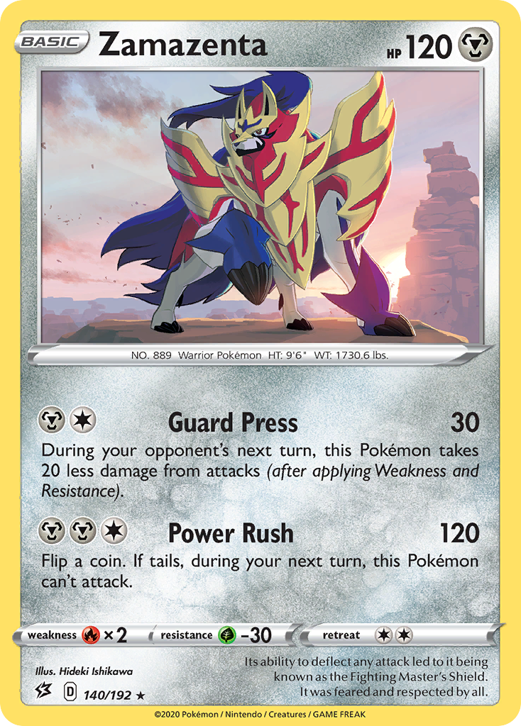 Zamazenta (140/192) [Sword & Shield: Rebel Clash] Reverse Holofoil