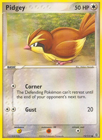 Pidgey (73/112) [EX: FireRed & LeafGreen] Reverse Holofoil