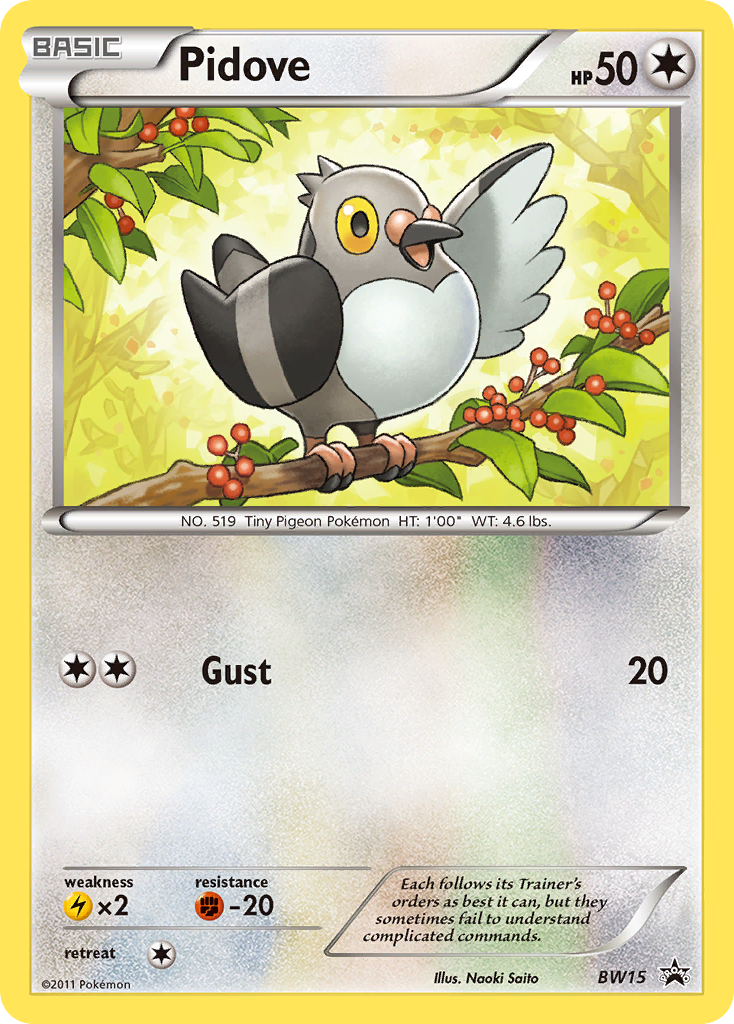 Pidove (BW15) [Black & White: Black Star Promos] Holofoil
