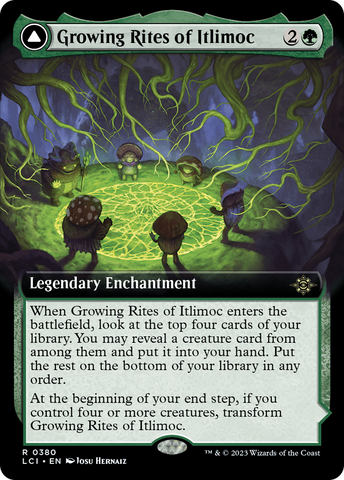 Growing Rites of Itlimoc // Itlimoc, Cradle of the Sun (Extended Art) [The Lost Caverns of Ixalan] Foil