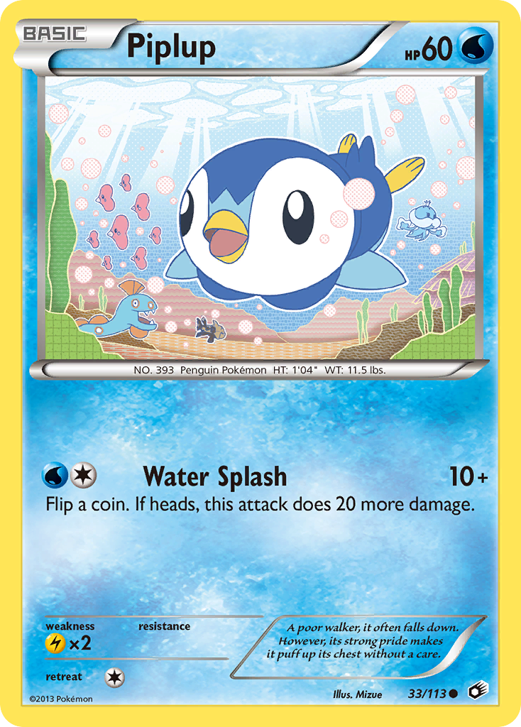 Piplup (33/113) [Black & White: Legendary Treasures] Reverse Holofoil
