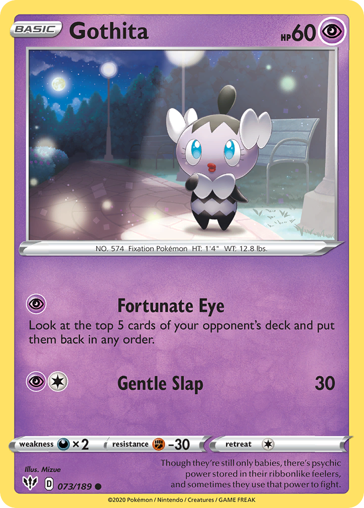 Gothita (073/189) [Sword & Shield: Darkness Ablaze] Reverse Holofoil