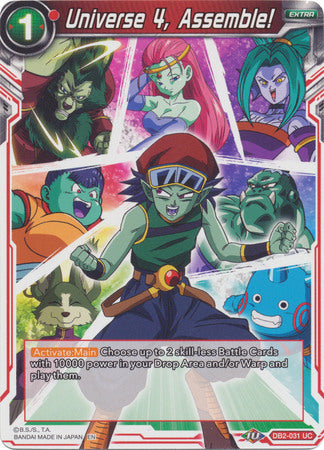 Universe 4, Assemble! (DB2-031) [Divine Multiverse] Parallel Foil