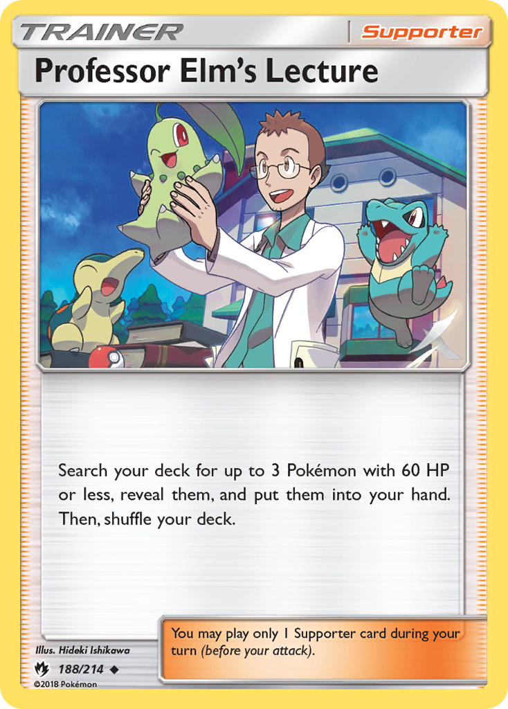 Professor Elm's Lecture (188/214) [Sun & Moon: Lost Thunder] Reverse Holofoil