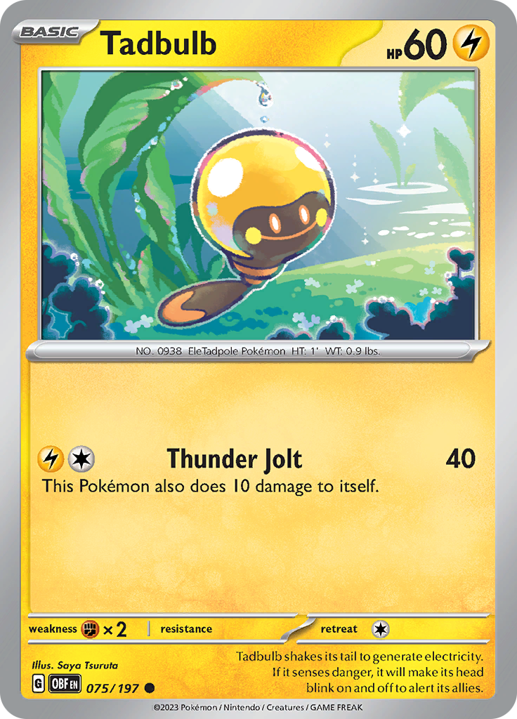 Tadbulb (075/197) [Scarlet & Violet: Obsidian Flames] Reverse Holofoil