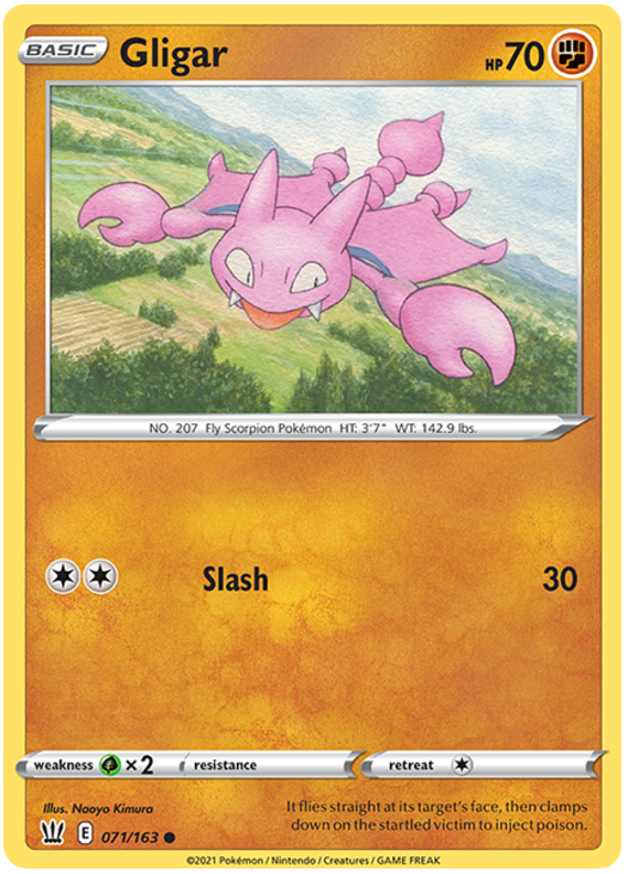 Gligar (071/163) [Sword & Shield: Battle Styles] Reverse Holofoil