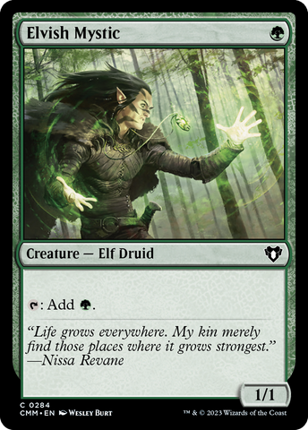 Elvish Mystic [Commander Masters] Foil