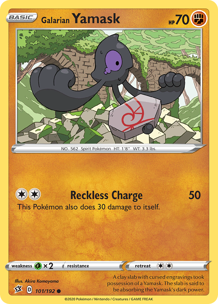 Galarian Yamask (101/192) [Sword & Shield: Rebel Clash] Reverse Holofoil