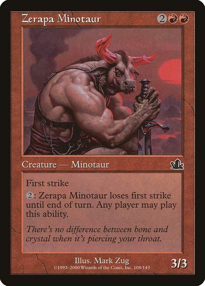 Zerapa Minotaur [Prophecy] Foil