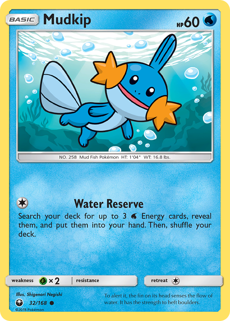 Mudkip (32/168) [Sun & Moon: Celestial Storm] Reverse Holofoil