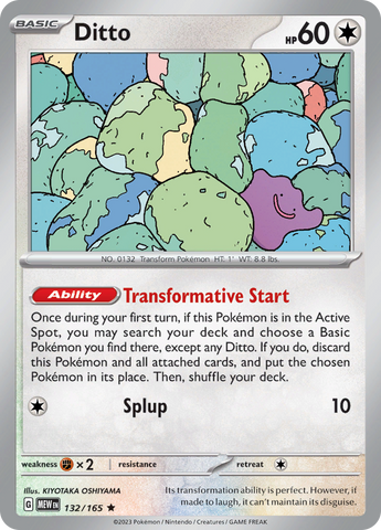 Ditto (132/165) [Scarlet & Violet 151] Reverse Holofoil