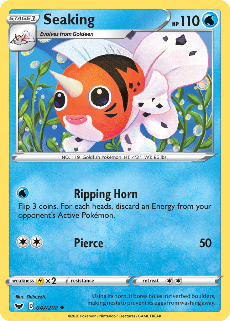 Seaking (047/202) [Sword & Shield: Base Set] Reverse Holofoil