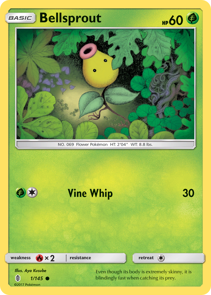 Bellsprout (1/145) [Sun & Moon: Guardians Rising] Reverse Holofoil