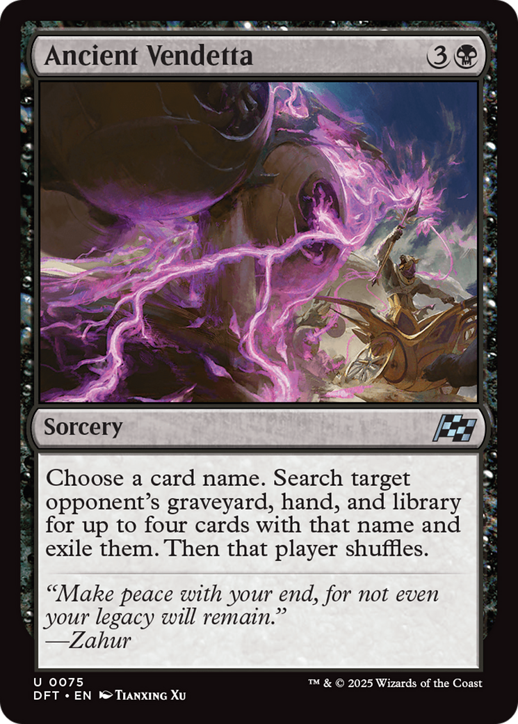 Ancient Vendetta [Aetherdrift] Foil
