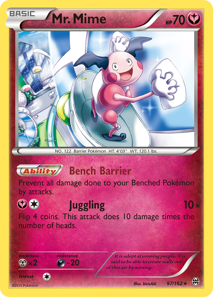 Mr. Mime (97/162) [XY: BREAKthrough] Reverse Holofoil