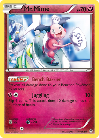 Mr. Mime (97/162) [XY: BREAKthrough] Reverse Holofoil