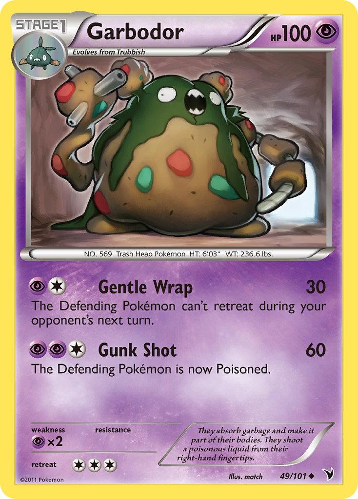 Garbodor (49/101) [Black & White: Noble Victories] Reverse Holofoil