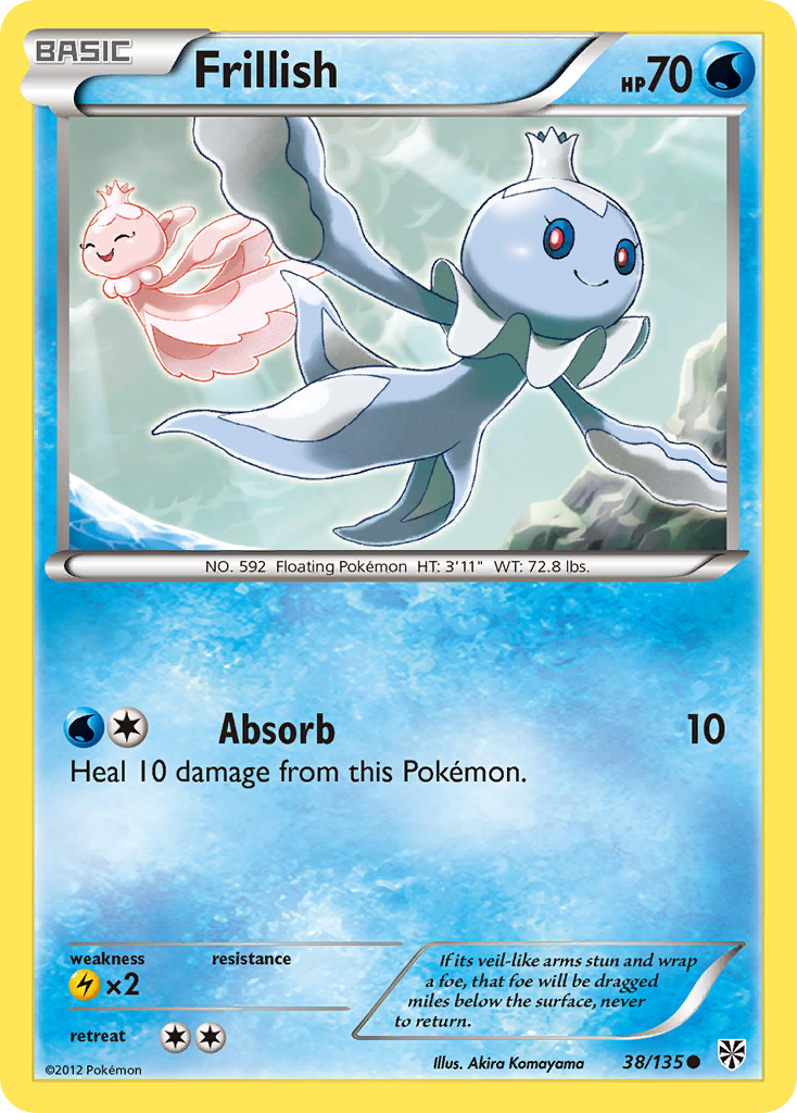 Frillish (38/135) [Black & White: Plasma Storm] Reverse Holofoil