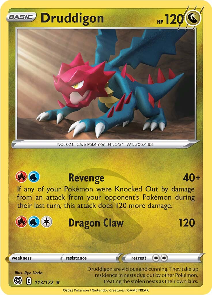 Druddigon (113/172) [Sword & Shield: Brilliant Stars] Reverse Holofoil