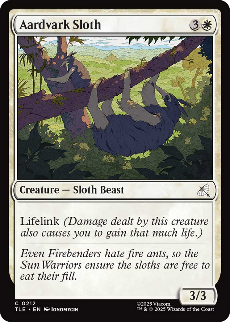 Aardvark Sloth [Avatar: The Last Airbender: Eternal-Legal] Foil