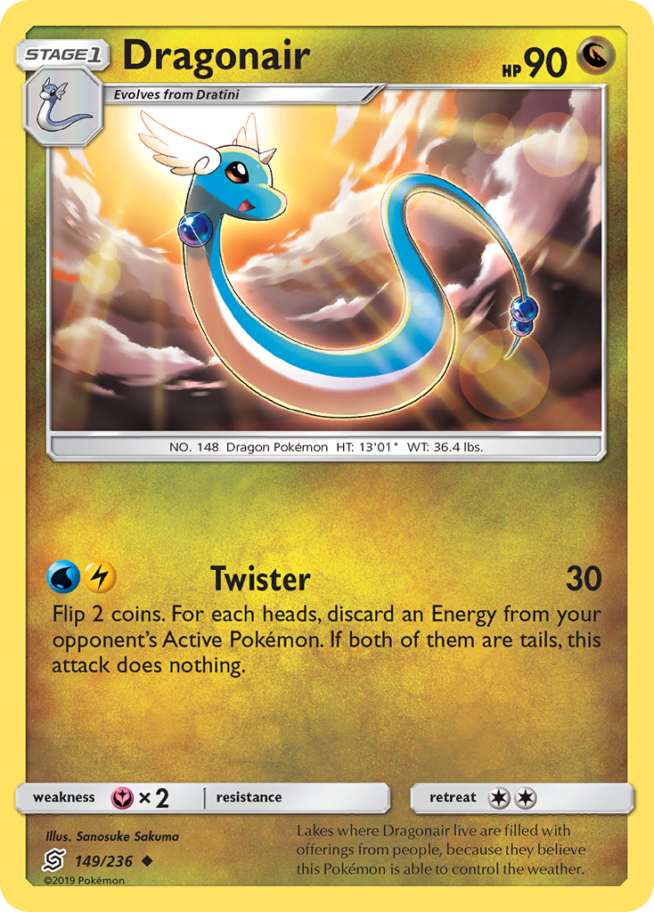 Dragonair (149/236) [Sun & Moon: Unified Minds] Reverse Holofoil