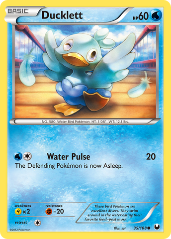 Ducklett (35/108) [Black & White: Dark Explorers] Reverse Holofoil
