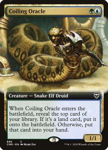 Coiling Oracle (Extended Art) [Commander Legends] Foil